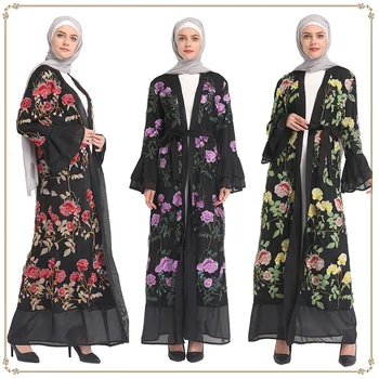 Kaftan Dubaj Abaya Kimono Cardigan Femme Turecko Hidžáb Moslimské Oblečenie Abayas Pre Ženy Župan Musulman De Režim Kaftane Islam Oblečenie