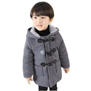 batoľa detský zahustiť kabát pevné jahňacie s kapucňou teplý kabát pre 1-6years dieťa chlapci dievčatá Zimný kabát oblečenie vrchné oblečenie