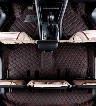 Najlepšia kvalita! Vlastné špeciálne auto podlahové rohože + kufor rohože pre Toyota Želanie 7 miest 2018-2003 nepremokavé koberce, koberce na Želanie, 2011