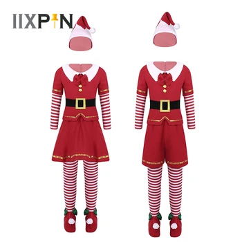 Deti, Dievčatá A Chlapci Vianočný Kostým Červená Santa Claus Oblečenie Detí, Vianoce, Cosplay, Hranie Rolí Zobraziť Karneval Party Zdobiť