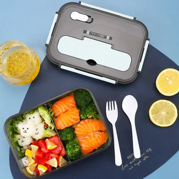 Plastové Zapečatené Chladnička Ostrejšie Box Študent Office Fast Food Bento Mikrovlnná Rúra Sú K Dispozícii Lunch Box