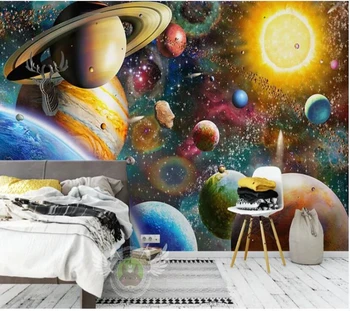 Priestor vesmíru 3d tapeta abstraktných de parede,obývacia izba tv na stenu detskej izby stenu papiere domova reštaurácia, bar nástenná maľba